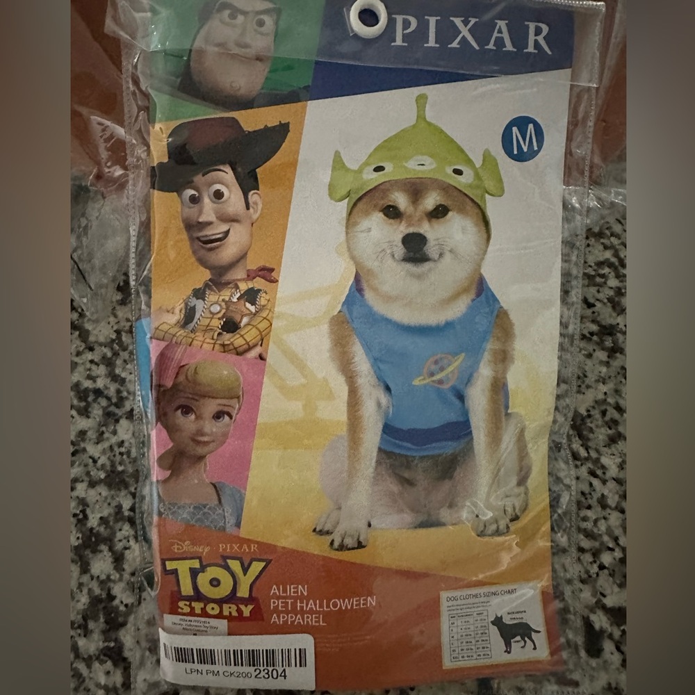 Toy Story alien pet costume
